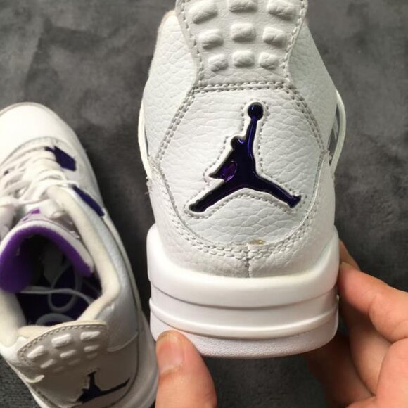 Jordan 4 retro purple metallic mens size 11 - Picture 4 of 5